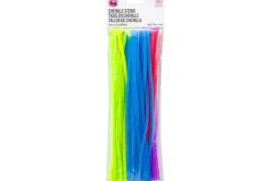 Chenille Stems – 6mm 12″ – 100pc. – Neon