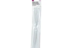 Chenille Stems – 3mm 12″ – 25pc. – White