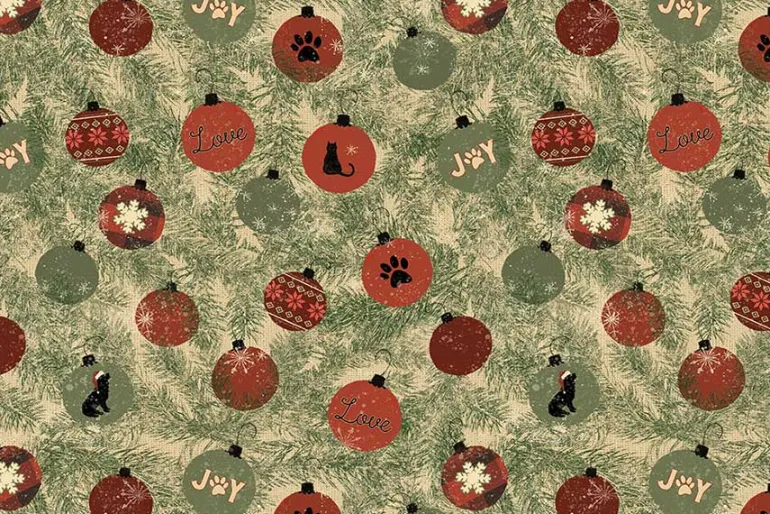Christmas Tails 2 1/2-inch Strip Roll, 40 Count