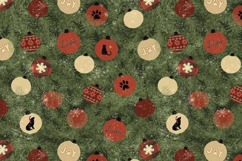 Christmas Tails 2 1/2-inch Strip Roll, 40 Count