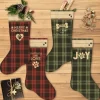 Christmas Tails Snowflake Dot on Olive
