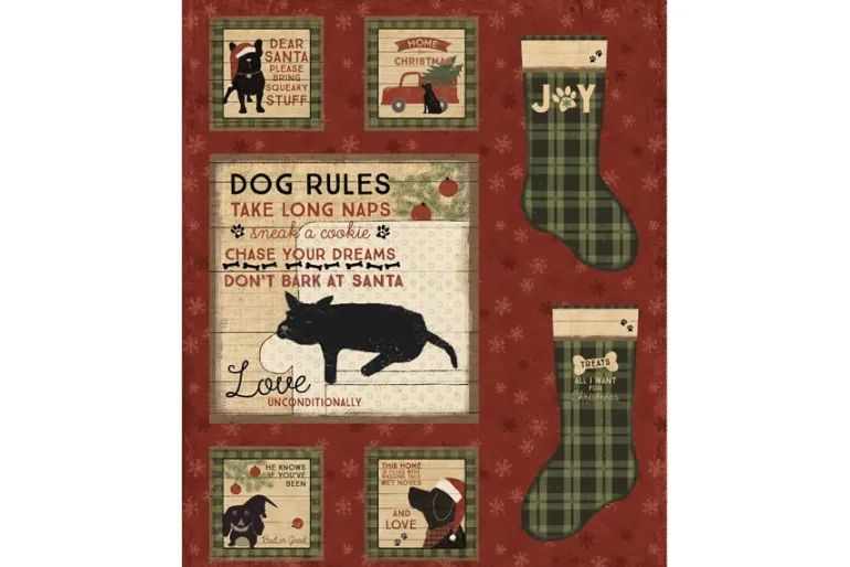 Christmas Tails Snowflake Dot on Olive