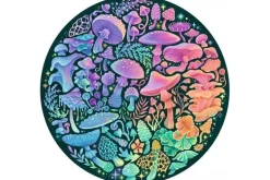 Circle of Colors – Mushrooms – 500 Piece Round Puzzle