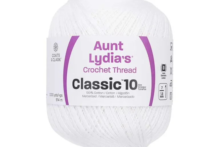 Classic Crochet Thread – Size 10 – 1,000-yard Value Size – White