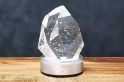 6″ Classic Crystal Tower Lamp with Touch Control