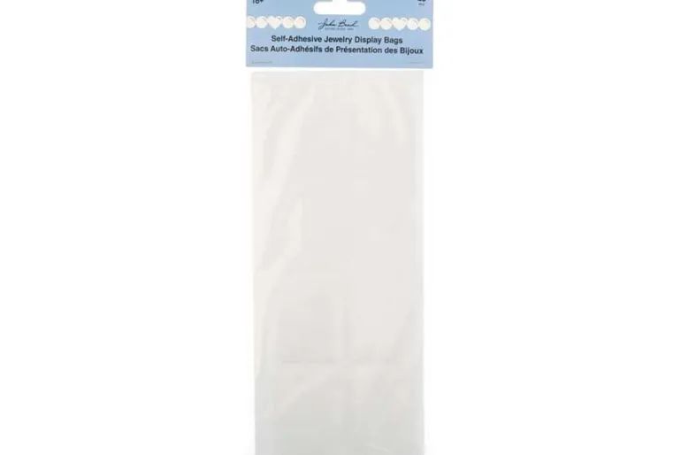 Clear Self-Sealing Jewelry Display Bags, 6×4.5cm, 40 Count