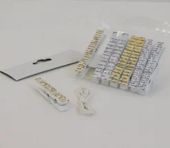 Clothespins with Script – 8 Piece