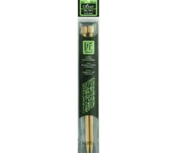 Clover Bamboo Knitting Needle – Single Point – 9-inch – Size 10-1/2