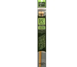 Clover Bamboo Knitting Needle – Single Point – 9-inch – Size 2