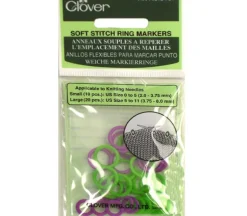 Clover Soft Stitch Ring Markers – 30 Piece