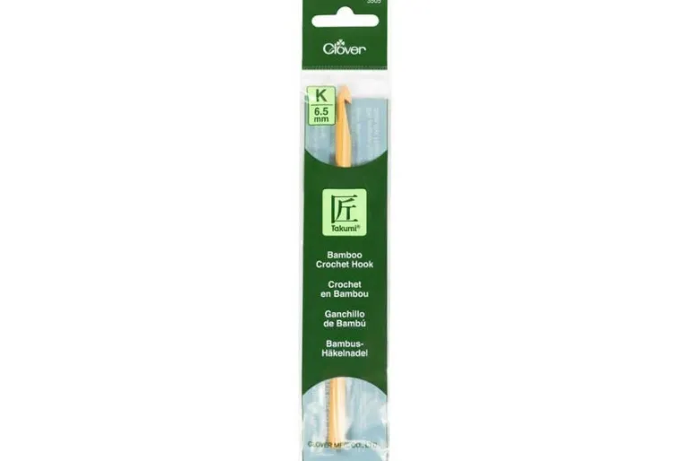 Clover Takumi Bamboo Crochet Hook K/6.5mm