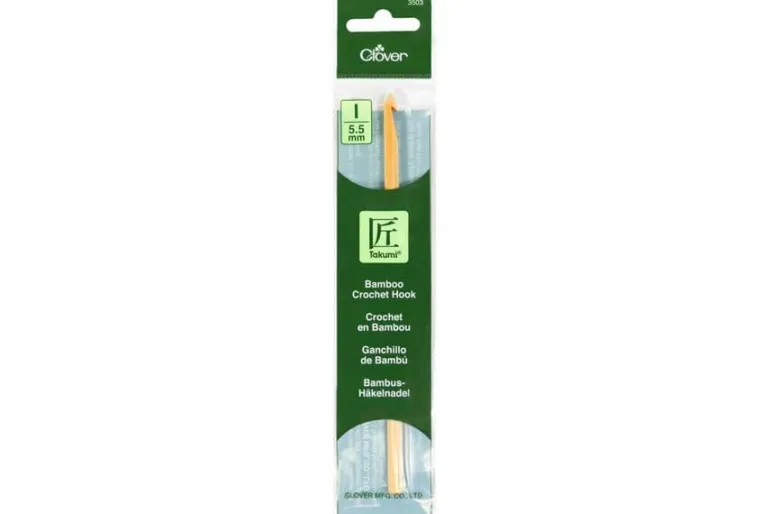 Clover Takumi Bamboo Crochet Hook I/5.5mm