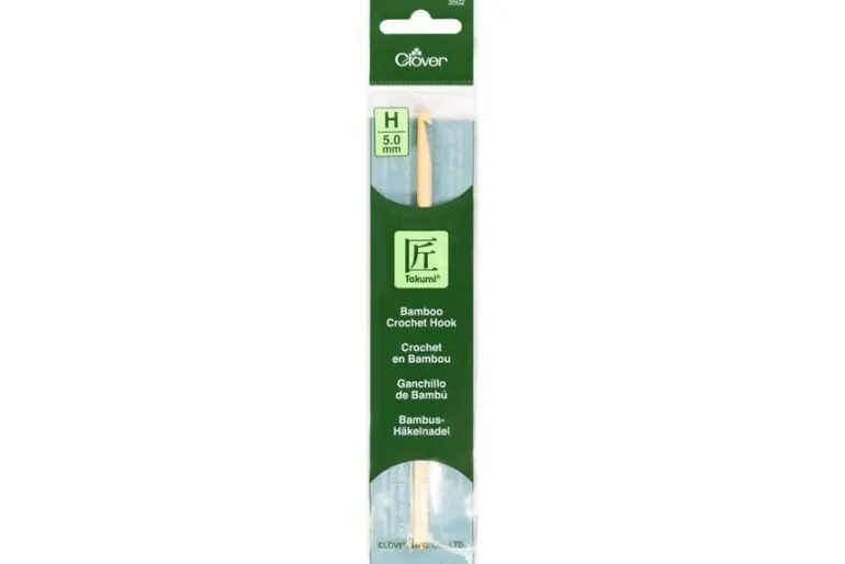 Clover Takumi Bamboo Crochet Hook H/5.0mm