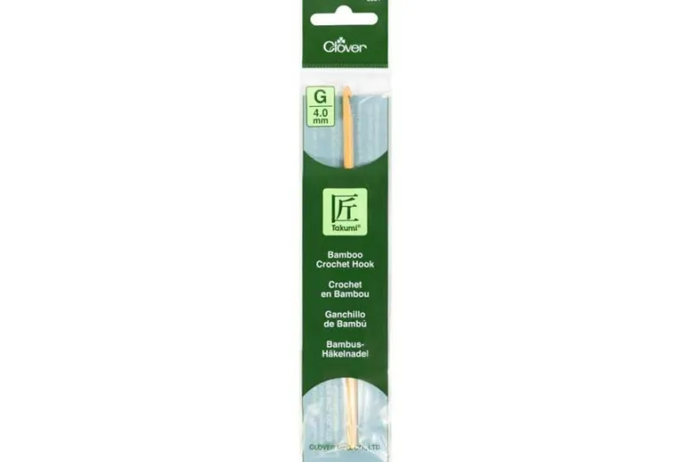 Clover Takumi Bamboo Crochet Hook G/4.00mm