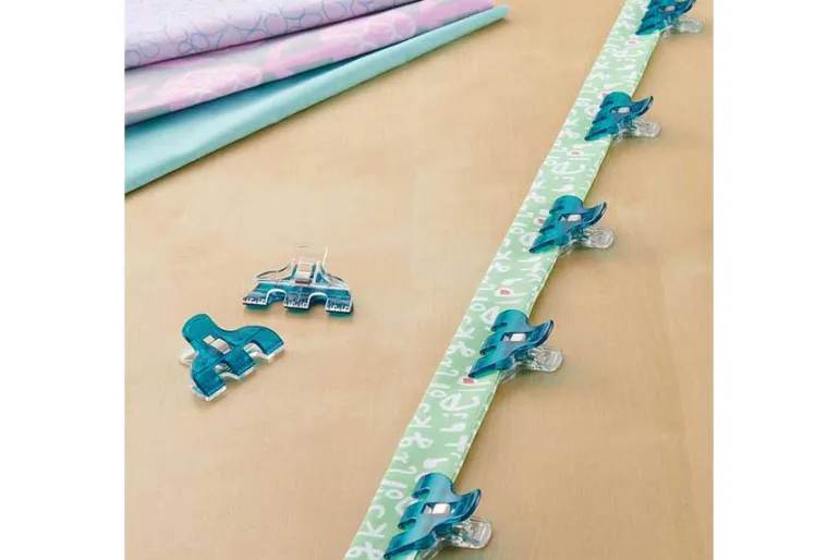 Clover Triple Wide Wonder Clips 12ct Blue