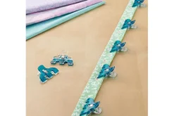 Clover Triple Wide Wonder Clips 6ct Blue