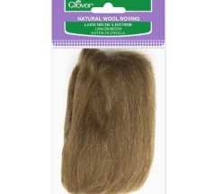 Clover Wool Roving – 0.3oz – Caramel Brown
