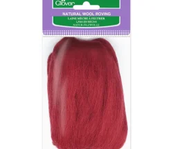 Clover Wool Roving – 0.3oz – Red