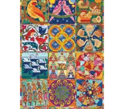 Cobble Hill Puzzle 12 Days of Christmas Quilt – 1000 Piece
