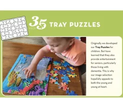 Cobble Hill Puzzle Tray Lake Cabin Labrador – 35 Piece