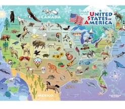 Cobble Hill Puzzle Tray USA Map – 35 Piece