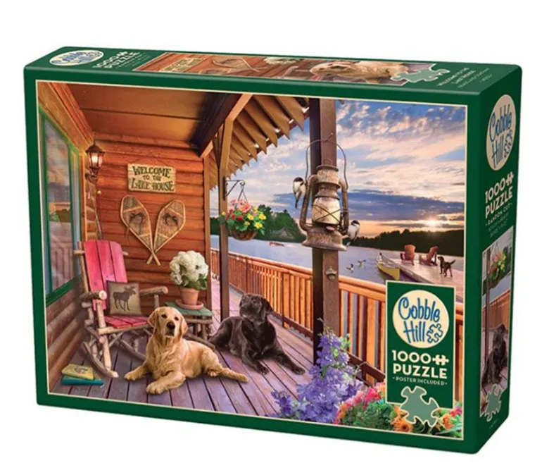 Cobble Hill Puzzle Welcome to the Lake House – 1000 Piece