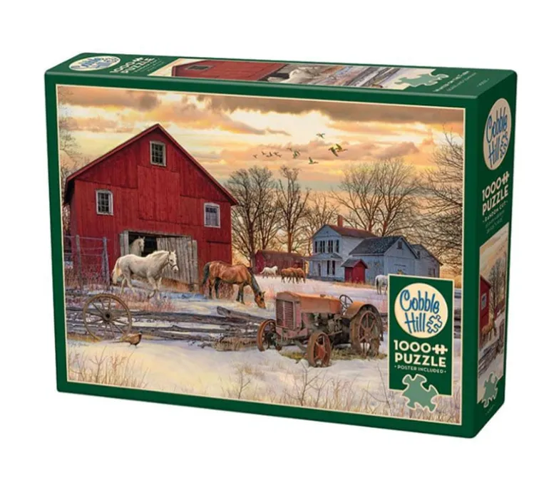 Cobble Hill Puzzle Winter on the Farm – 1000 Piece