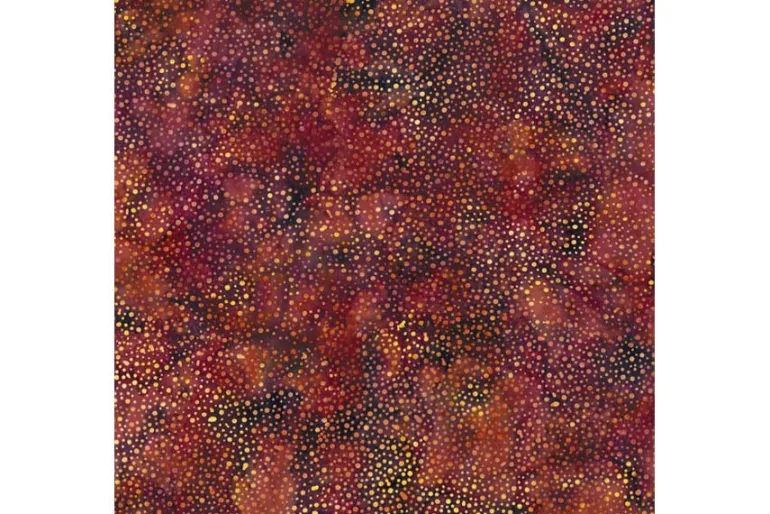 Coffee Shop Batiks Beech Leaves on Havana Brown