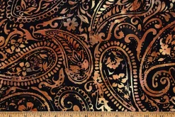 Coffee Shop Batiks Blooms in Palomino