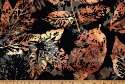 Coffee Shop Batiks Leaves in Cappucino