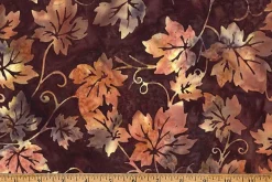 Coffee Shop Batiks Leaves in Palomino