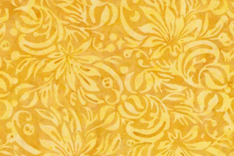 Colorburst Batik Dandelion on Tangerine Orange