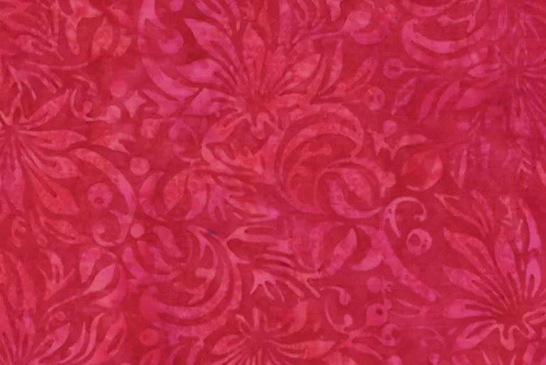 Colorburst Batik Sprigs in Candy Red