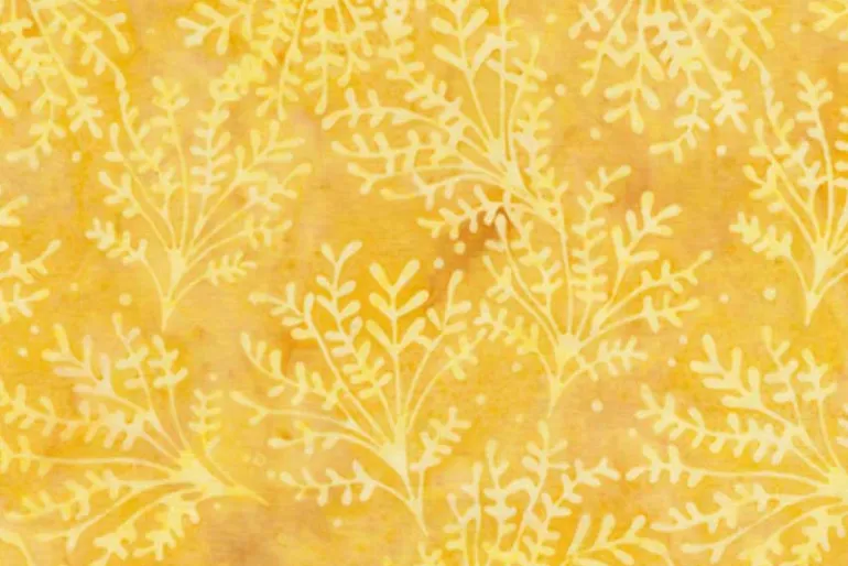 Colorburst Batik Square Floral in Lemonade Yellow