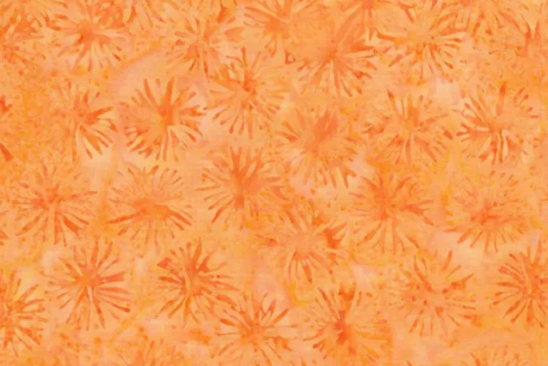 Colorburst Batik Square Floral in Lemonade Yellow