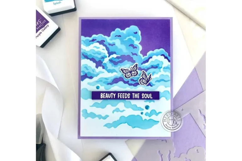 Color Layering Clouds Stencil Set