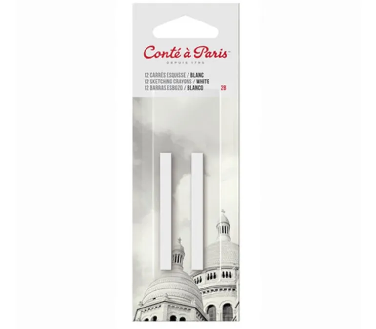 Conte Crayon – White 2B – 2 Piece