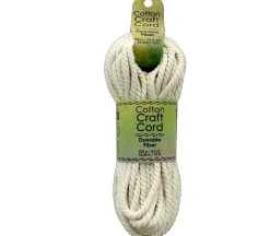 Cora’s Cotton Craft Cord – Natural – 4mm – 75-feet
