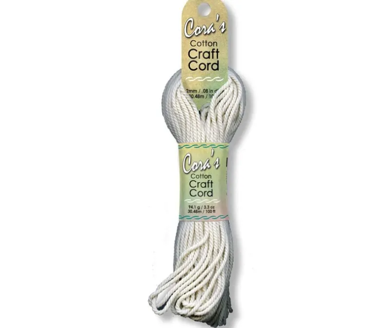 Cora’s Cotton Craft Cord – Natural – 2mm – 100-feet