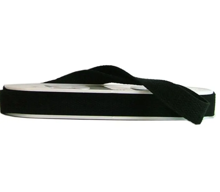 Cotton Webbing – 1-inch wide – Black – sold in 1 yard increments