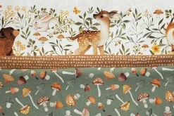 Count on Me Woodland Friends Novelty Stripe on White