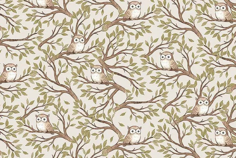 Count on Me Woodland Friends Novelty Stripe on White