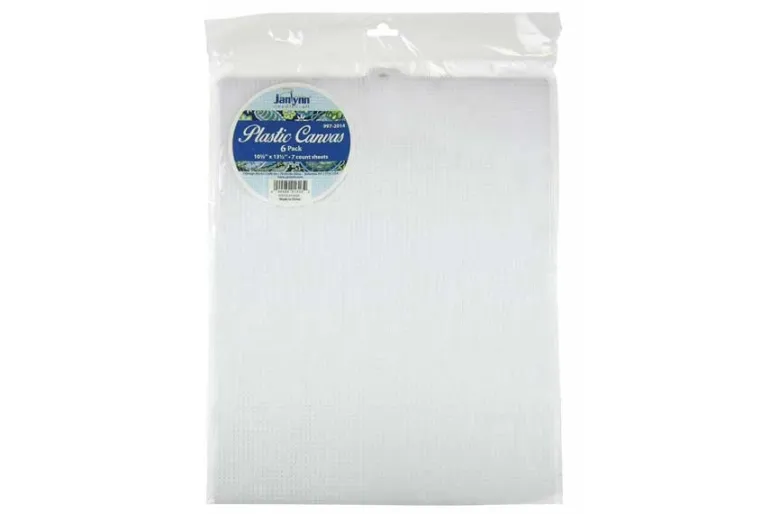 7 Count Plastic Canvas Sheets, 10 1/2-in x 13 1/2-in, Clear 6 pk