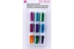 CousinDIY Glitter Assortment 9/Pkg-Neon