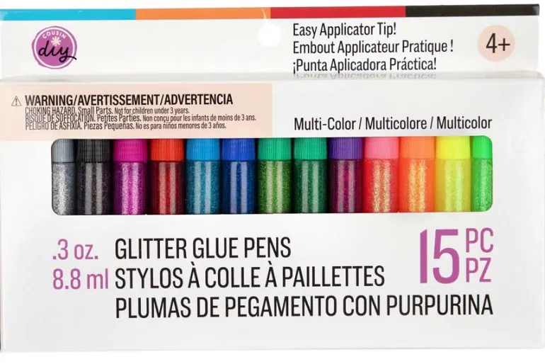 CousinDIY Glitter Glue 2.1oz-Gold