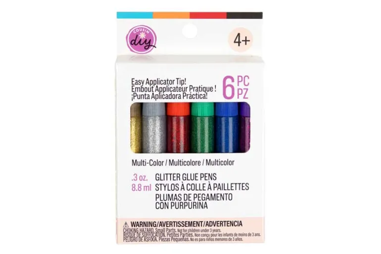 CousinDIY Glitter Glue 2.1oz-Red