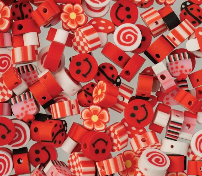 Craft Beads Clay Shapes – Green Mix – 120 Pieces