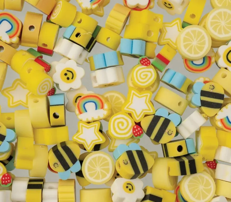 Craft Beads Clay Shapes – Sports Mix – 120 Pieces