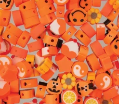 Craft Beads Clay Shapes – Yellow Mix – 120 Pieces