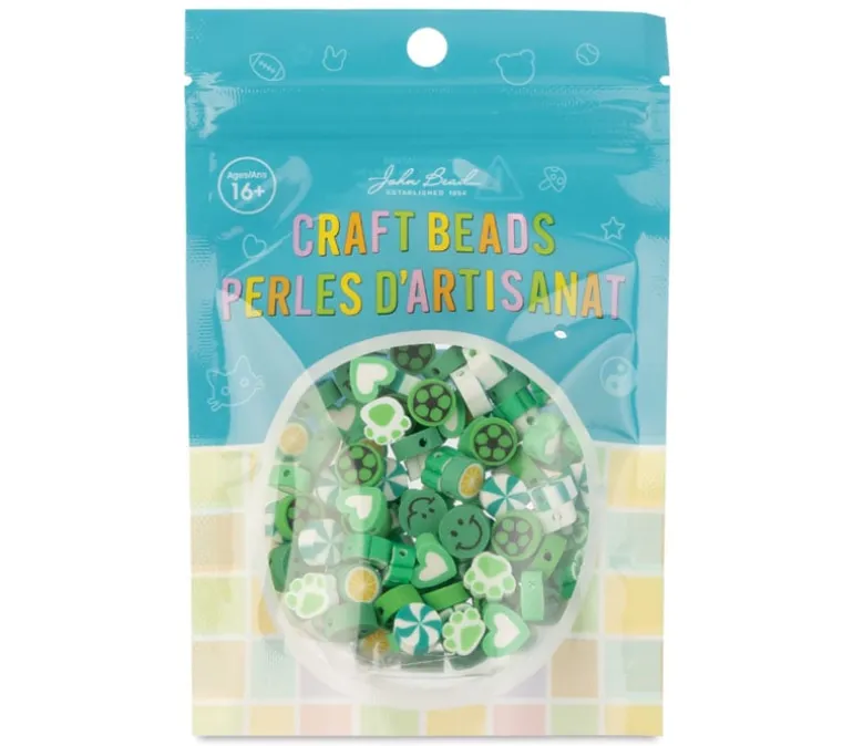Craft Beads Clay Shapes – Yellow Mix – 120 Pieces